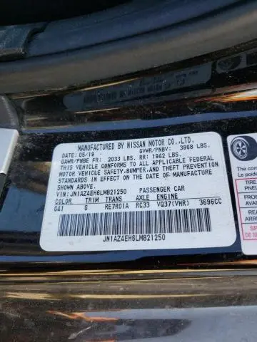 2020 NISSAN 370Z BASE