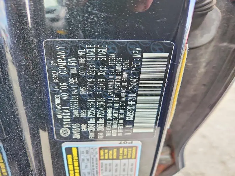 2017 HYUNDAI SANTA FE SE ULTIMATE  