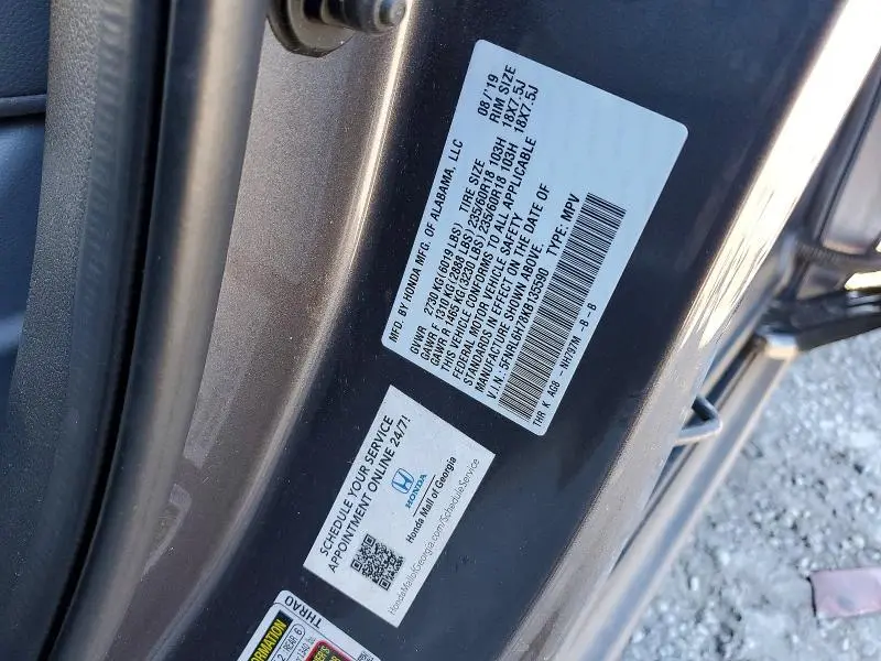 2019 HONDA ODYSSEY EXL  