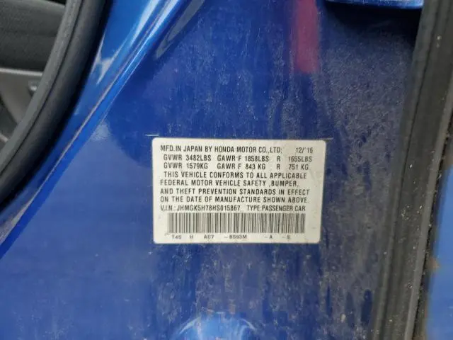 2017 HONDA FIT EX