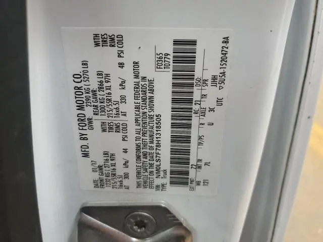 2017 FORD TRANSIT CONNECT XLT  