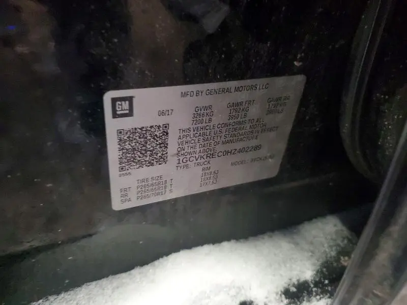 2017 CHEVROLET SILVERADO K1500 LT  