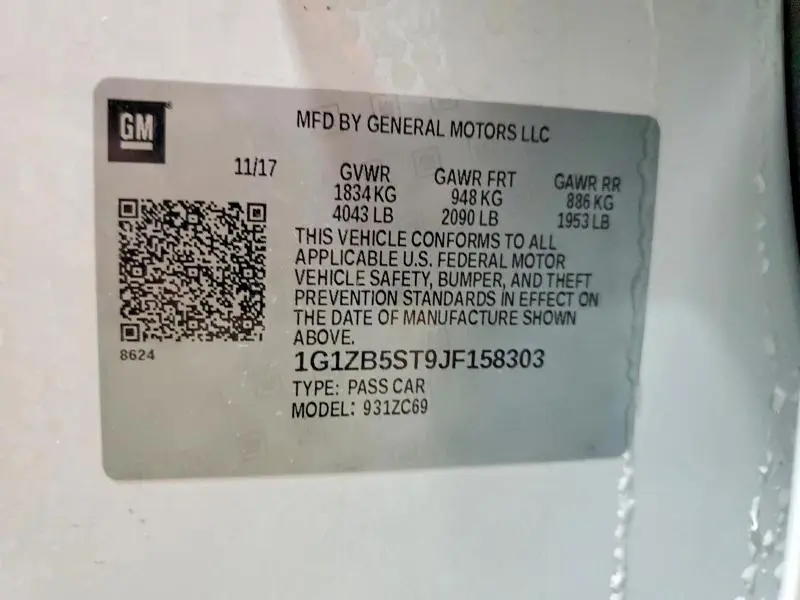 2018 CHEVROLET MALIBU LS  