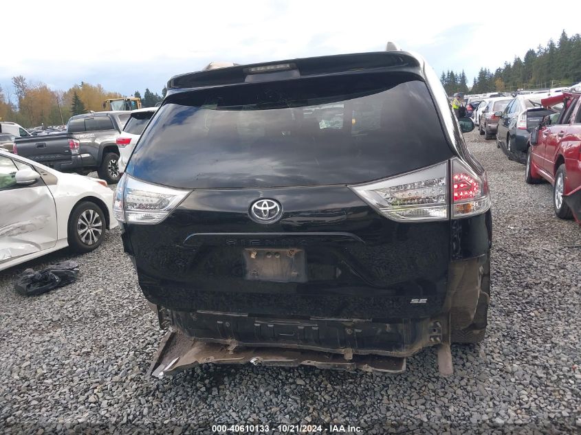 2012 TOYOTA SIENNA SE 8 PASSENGER