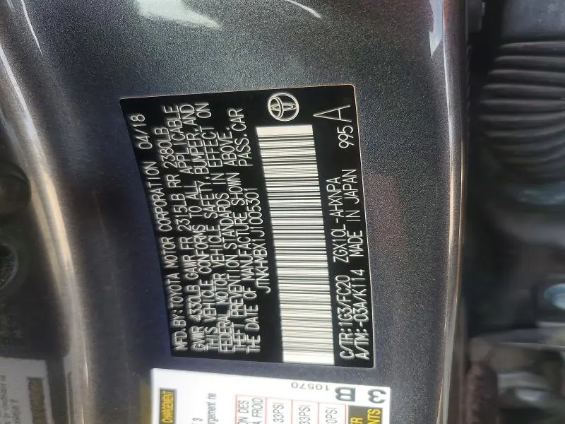 2018 TOYOTA C-HR XLE  