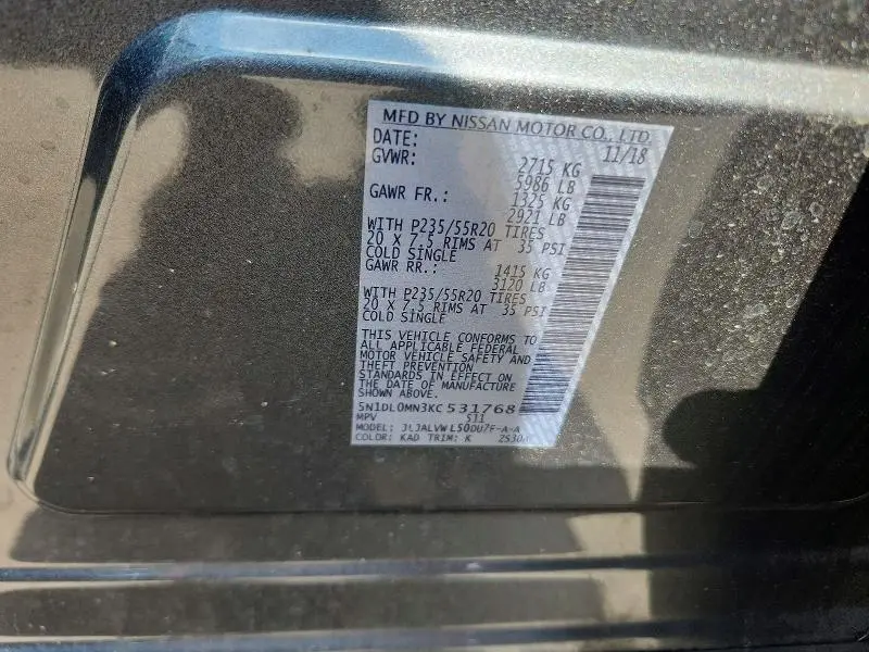 2019 INFINITI QX60 LUXE  