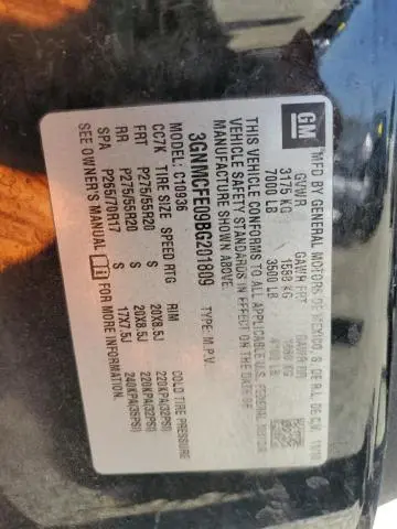 2011 CHEVROLET AVALANCHE LT  