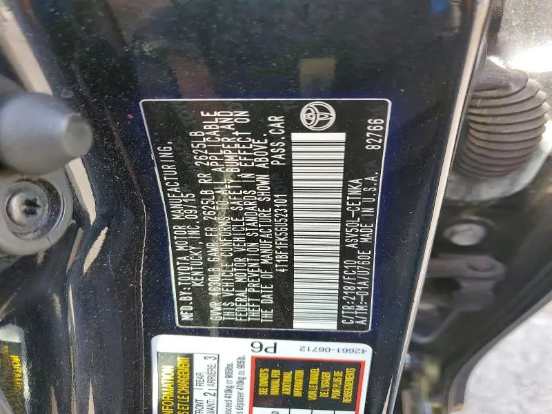 2016 TOYOTA CAMRY LE  