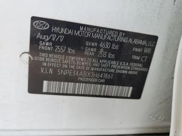 2018 HYUNDAI SONATA SPORT  