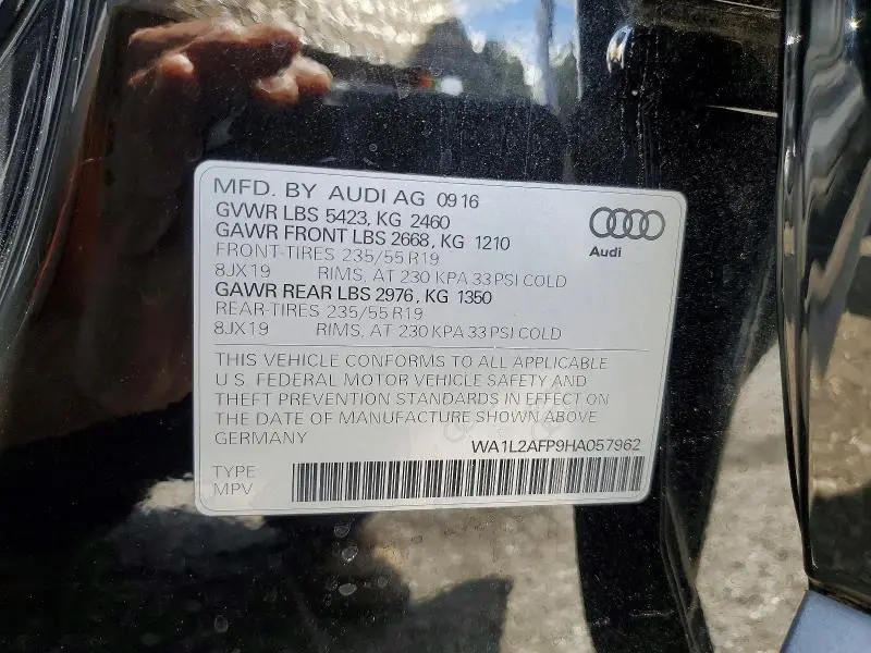 2017 AUDI Q5 PREMIUM PLUS  