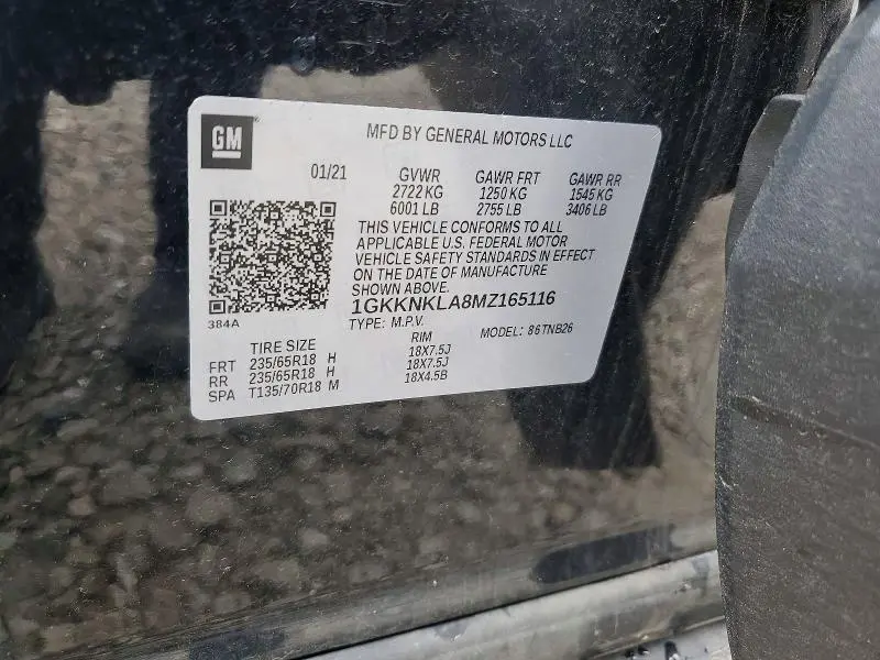2021 GMC ACADIA SLE  
