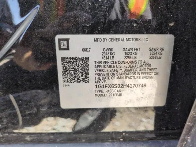 2017 CHEVROLET BOLT EV PREMIER  
