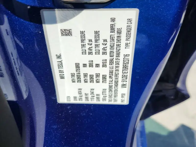 2024 TESLA MODEL 3   