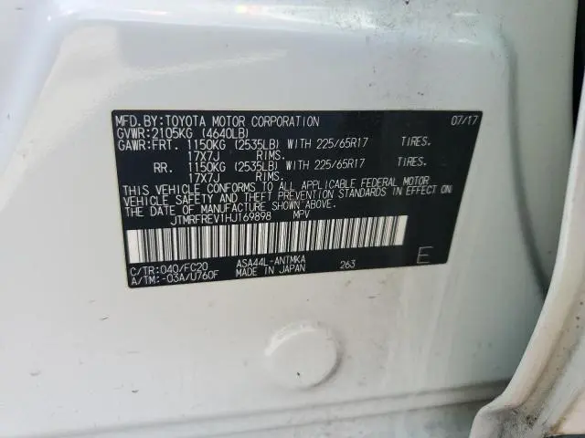 2017 TOYOTA RAV4 XLE  