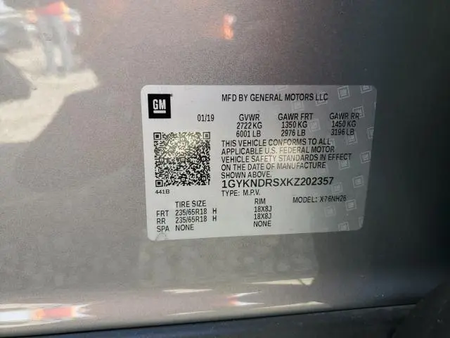 2019 CADILLAC XT5 LUXURY  