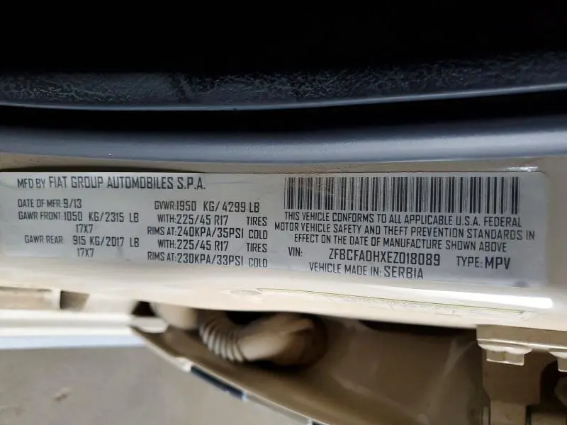 2014 FIAT 500L TREKKING  