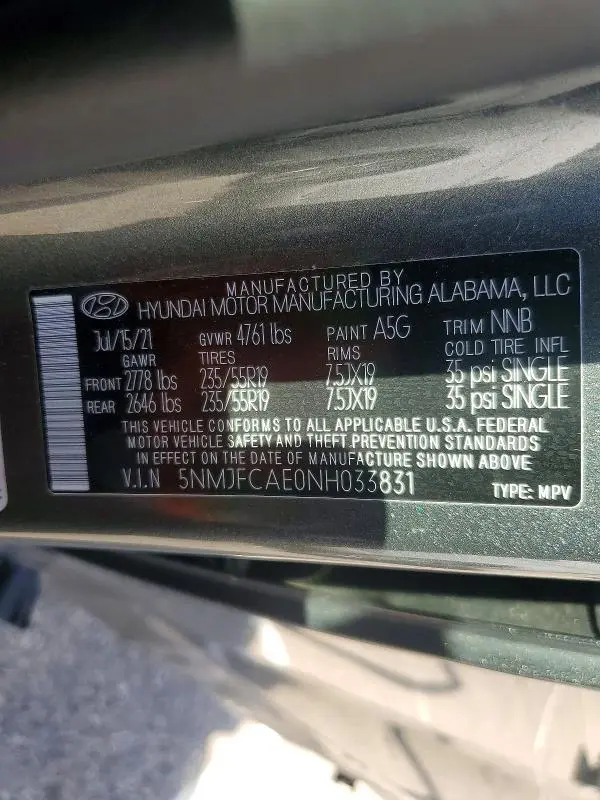 2022 HYUNDAI TUCSON SEL  