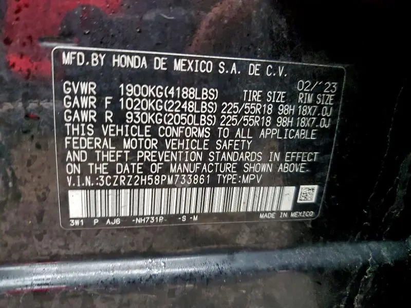2023 HONDA HR-V SPORT  