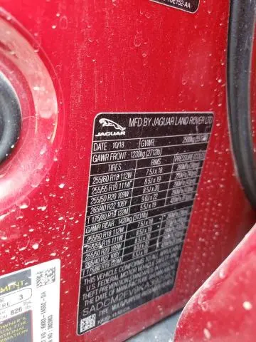 2019 JAGUAR F-PACE S  
