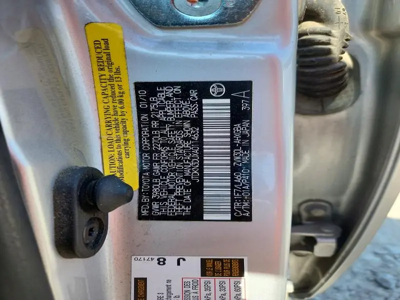 2010 TOYOTA PRIUS IV  