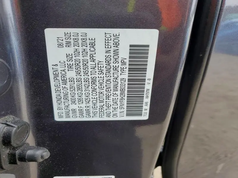 2021 HONDA PASSPORT SPORT  