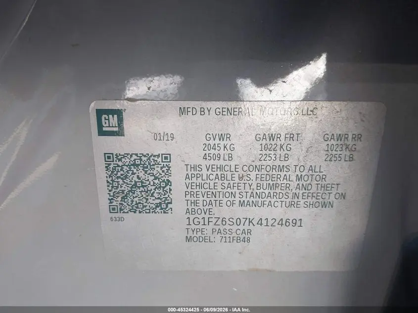 2019 CHEVROLET BOLT EV PREMIER