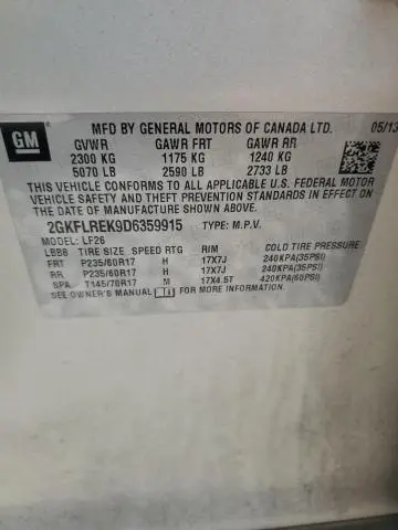 2013 GMC TERRAIN SLE  