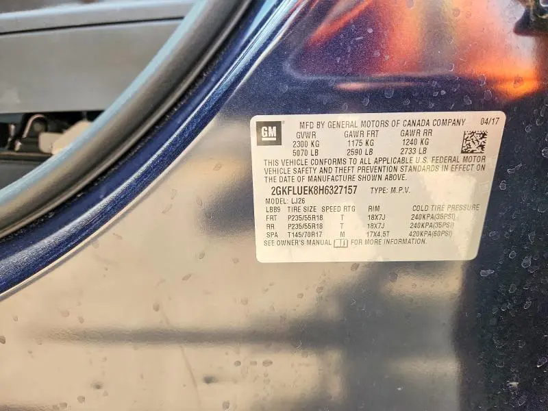 2017 GMC TERRAIN SLT  