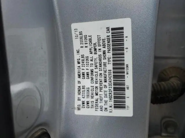 2014 HONDA ACCORD LX  