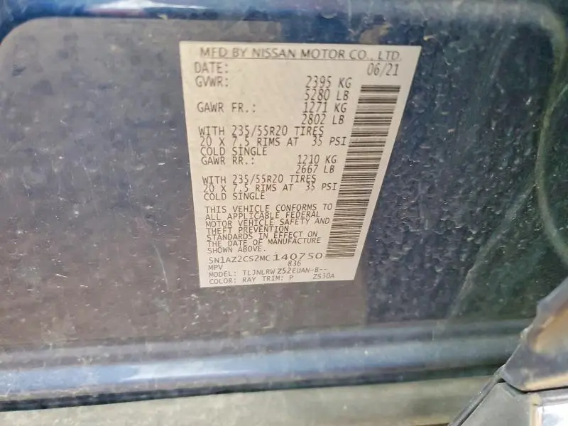 2021 NISSAN MURANO SL  