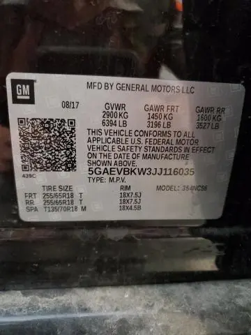 2018 BUICK ENCLAVE PREMIUM  