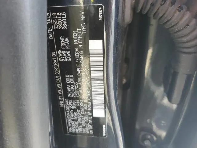 2010 VOLVO XC60 3.2  