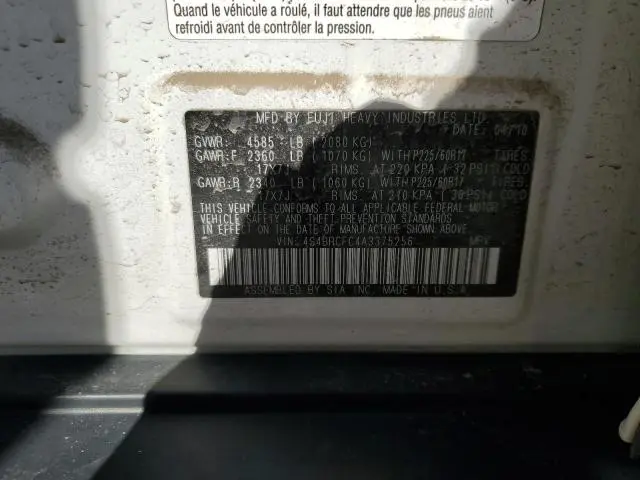 2010 SUBARU OUTBACK 2.5I PREMIUM  