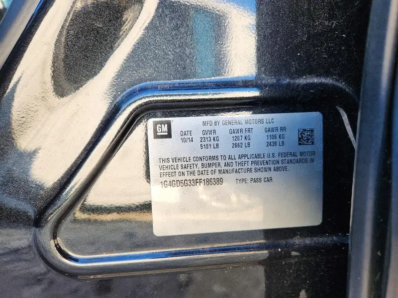 2015 BUICK LACROSSE PREMIUM  