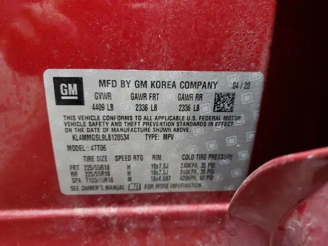 2020 BUICK ENCORE GX ESSENCE  