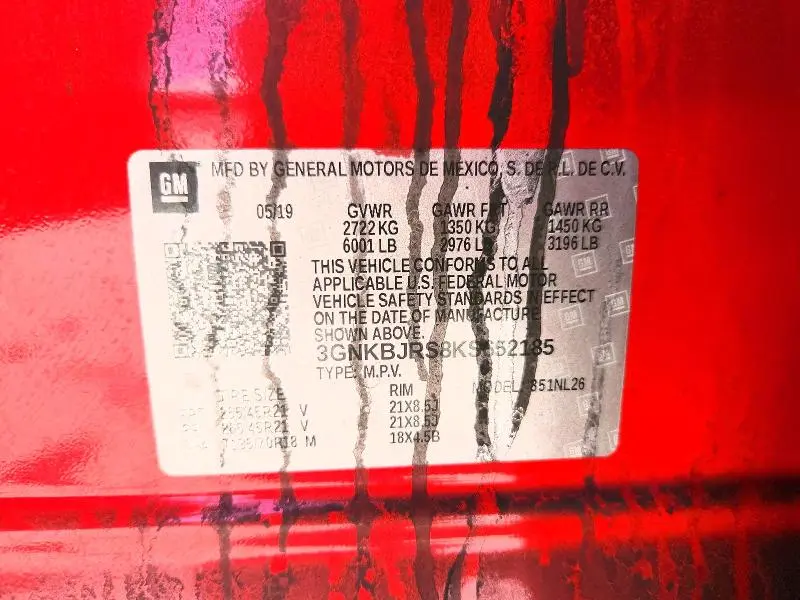 2019 CHEVROLET BLAZER RS  