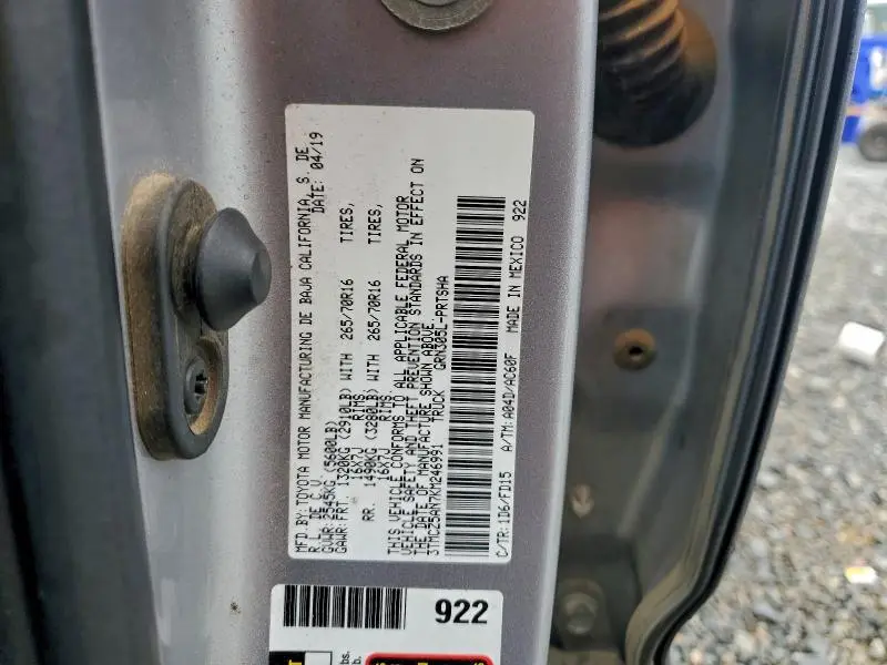 2019 TOYOTA TACOMA DOUBLE CAB  