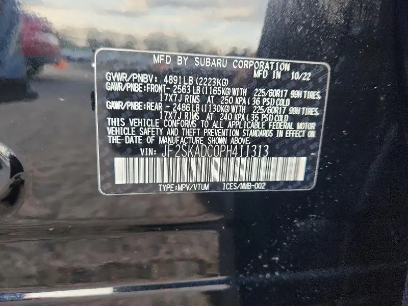 2023 SUBARU FORESTER PREMIUM  
