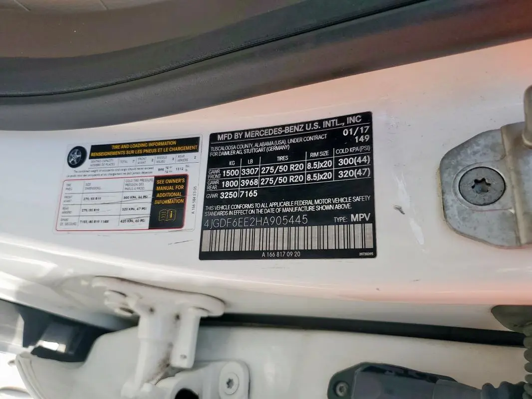 2017 MERCEDES-BENZ GLS 450 4MATIC  