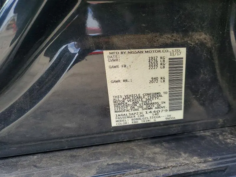 2018 NISSAN ALTIMA 2.5 S  