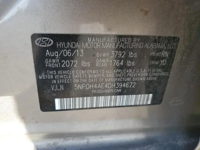 2013 HYUNDAI ELANTRA GLS  