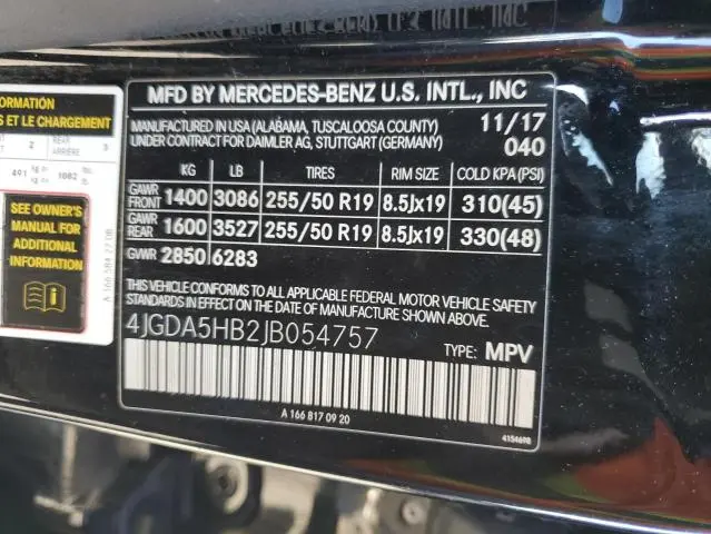 2018 MERCEDES-BENZ GLE 350 4MATIC  