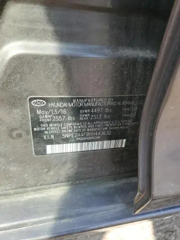 2017 HYUNDAI SONATA SE  