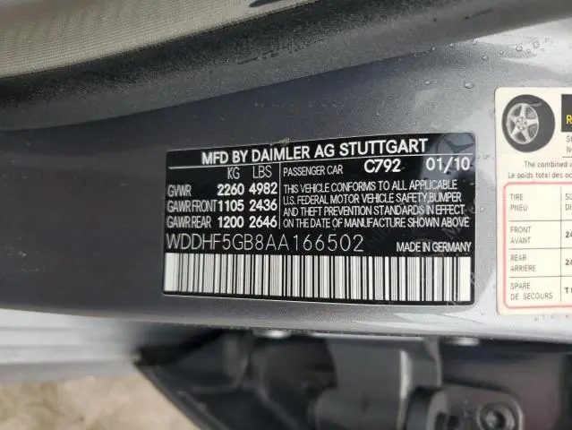 2010 MERCEDES-BENZ E 350  