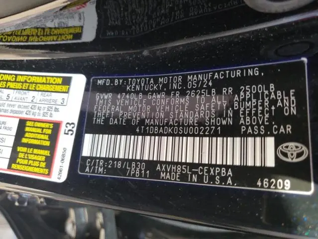 2025 TOYOTA CAMRY XSE  