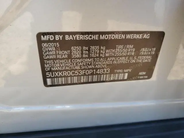 2015 BMW X5 XDRIVE35I  