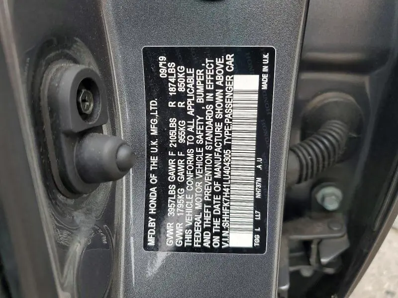 2020 HONDA CIVIC SPORT  