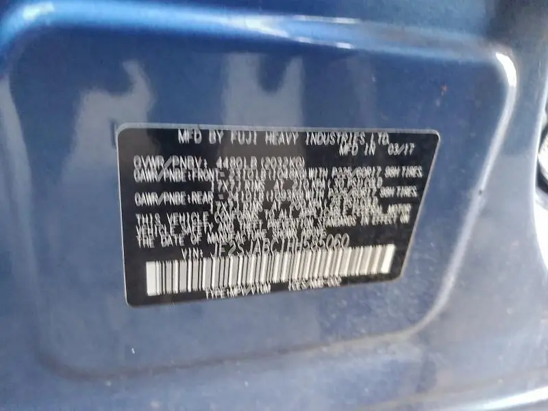 2017 SUBARU FORESTER 2.5I  