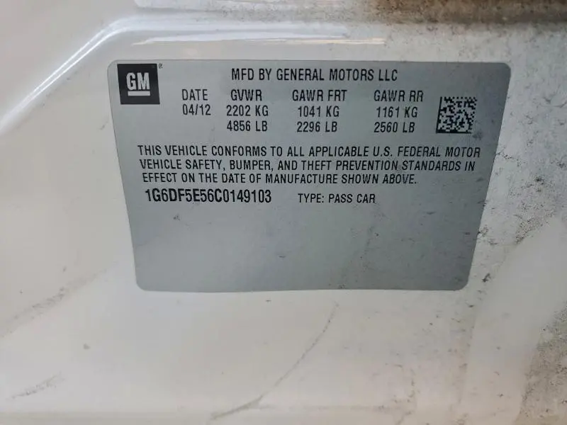 2012 CADILLAC CTS LUXURY COLLECTION  