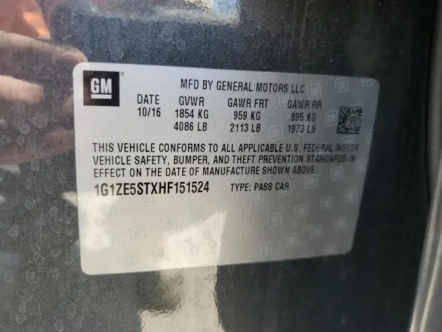 2017 CHEVROLET MALIBU LT  